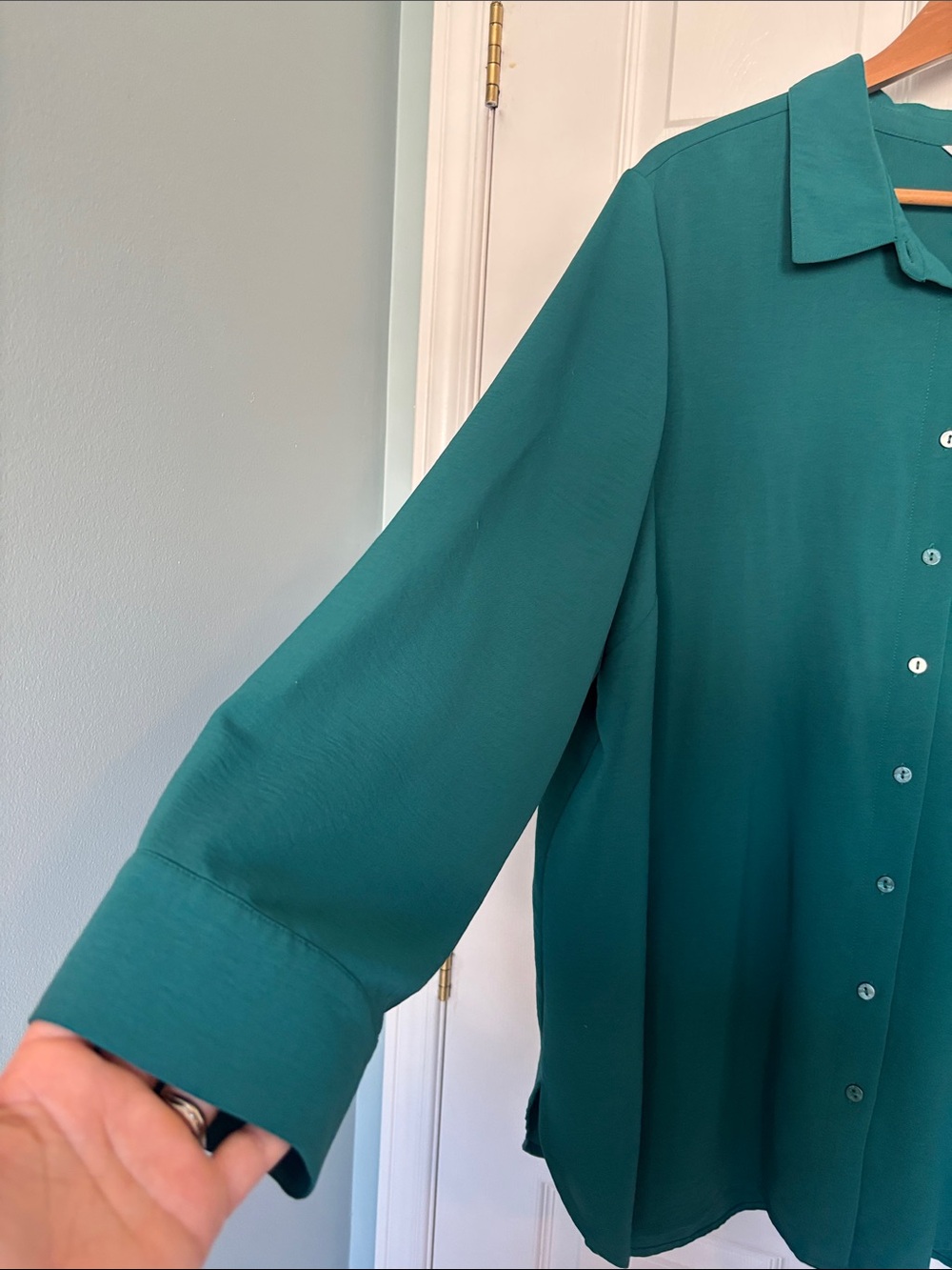 Penningtons collared button down blouse - Picture 5 of 9